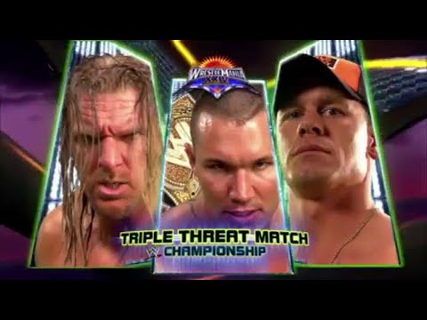 FULL MATCH: Randy Orton vs John Cena vs Triple H WWE Summer Slam