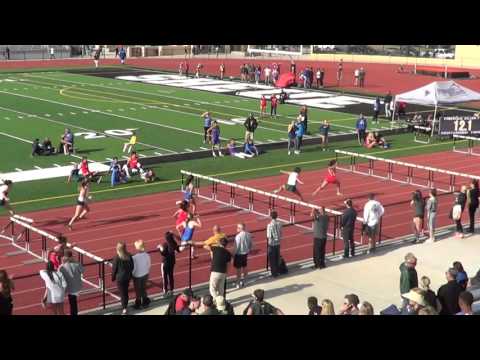 FSG 100m Hurdles at Sunset Finals 5-5-16 - Los Alamitos Girls