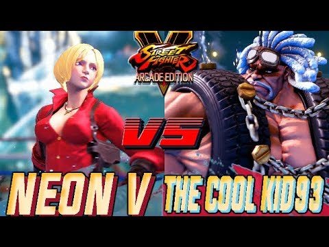 SFV AE 💥 NeonV (#1 Kolin) VS THE COOL KID93 (Abigail) Street Fighter V Arcade Edition Season 4