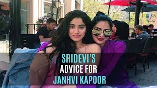 Sridevi advised Janhvi Kapoor to work hard and be good person | SpotboyE