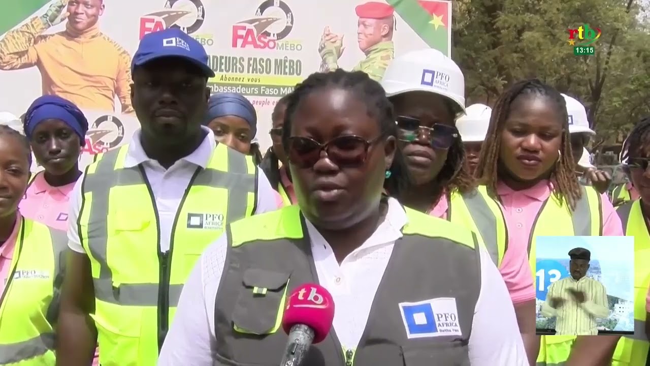 L’entreprise PFO soutient l' agence Faso Mêbo à travers la remise de 50 tonnes de ciment