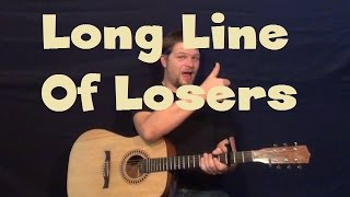 Long Line Of Losers (Montgomery Gentry) Easy Strum Guitar Lesson How to Play Tutorial