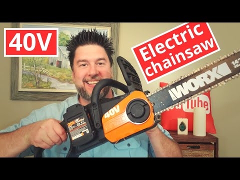 WORX Chainsaw Review: WORX 40V electric chainsaw 14 inch saw [233]