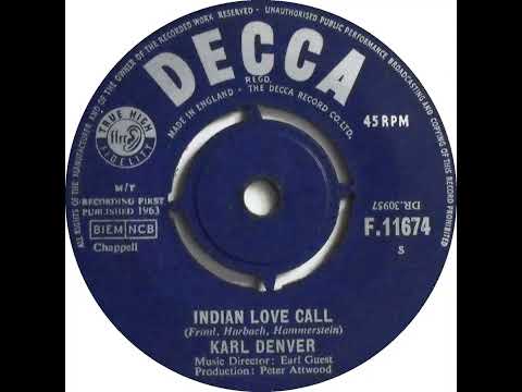 UK New Entry 1963 (121) Karl Denver - Indian Love Call
