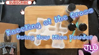 Resin Project - Trying New Dianka Pours Mica in Cross Molds