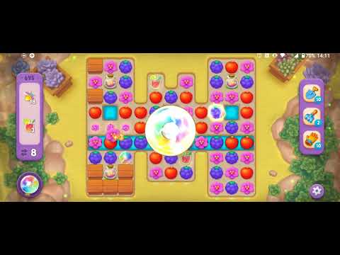 Gardenscapes level 695 Super Hard Level
