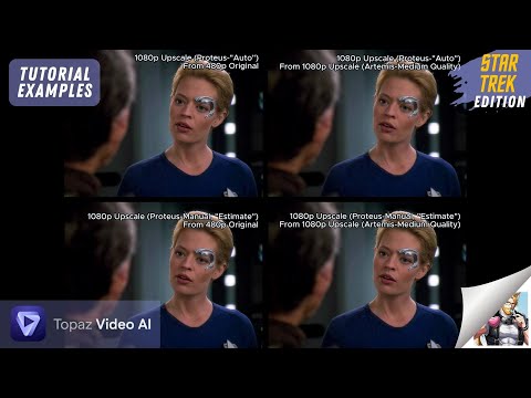 Topaz Video AI Upscaling Examples: Enhancing DVD Star Trek Episodes [1440p 60FPS]