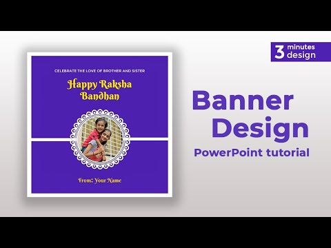 Design a Social media Banner in PowerPoint PowerPoint Tutorial Food Banner Design