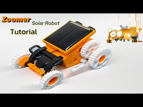 How To Built A Solar Powered Robot With Electric Motor | Zoomer Robot