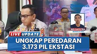 3.173 Butir Ekstasi Bernilai Rp 1 M Disita Polres Pangkalpinang, Residivis Narkoba Kembali Dotangkap