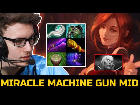 MIRACLE- DAMAGE BUILD LINA - MACHINE GUN DELETE INVOKER DOTA 2