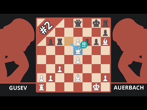 The Spectacular Winning Queen Sacrifice Chess Computers Don't Understand - Gusev vs. Auerbach, 1946