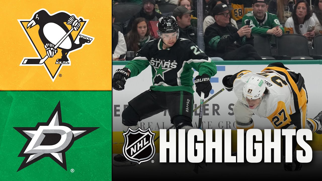 Penguins vs. Stars | NHL Highlights | December 07, 2025