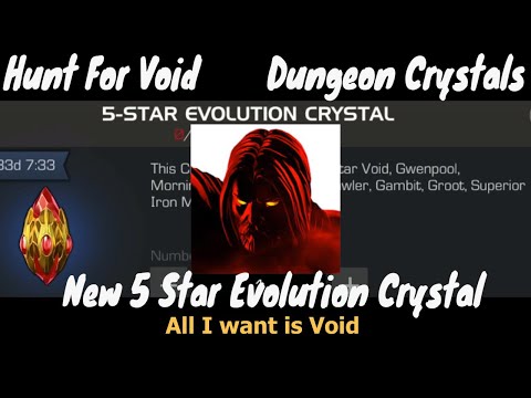 Hunt for Void | New 5-Star Dungeon Evolution Crystal Opening| Marvel Contest of Champions