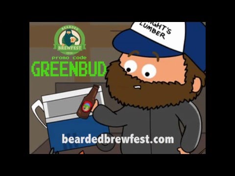 Green Bud Kelly Seems to Enjoy What the Bearded Brewfest is All About