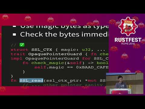 RustFest Rome 2018 -   Yiming Jing : One Thousand Ways to Die in Rust FFI