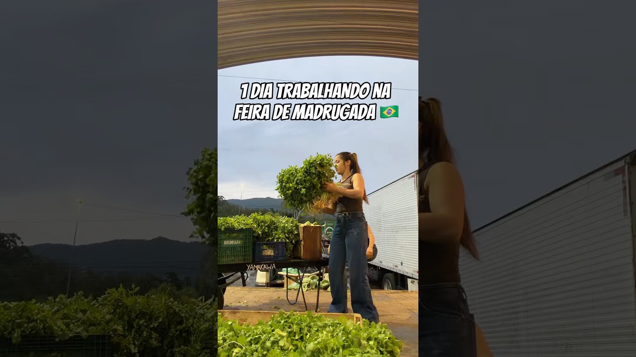 1 dia de trabalho na feira de madrugada Brasil #shorts
