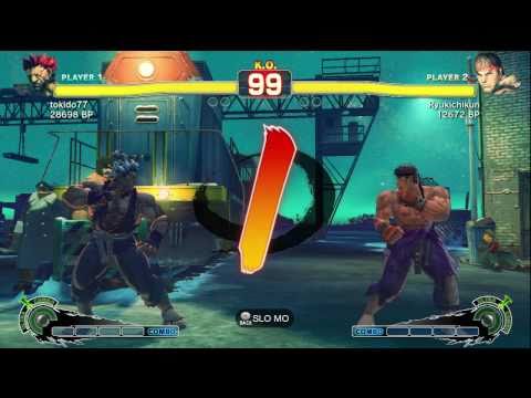 Tokido [Akuma] vs Ryukichikun [Ryu] SSF4 Japanese Online Ranked Matches - TRUE-HD