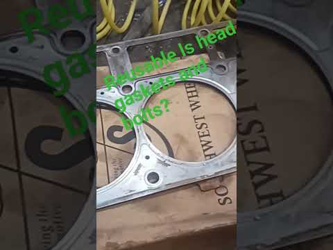 Can we reusse ls.head gaskets and bolts?