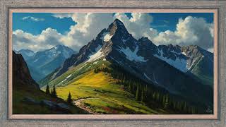 Large rocky mountains | Tv Art for Samsung The Frame | No Music | 4K
