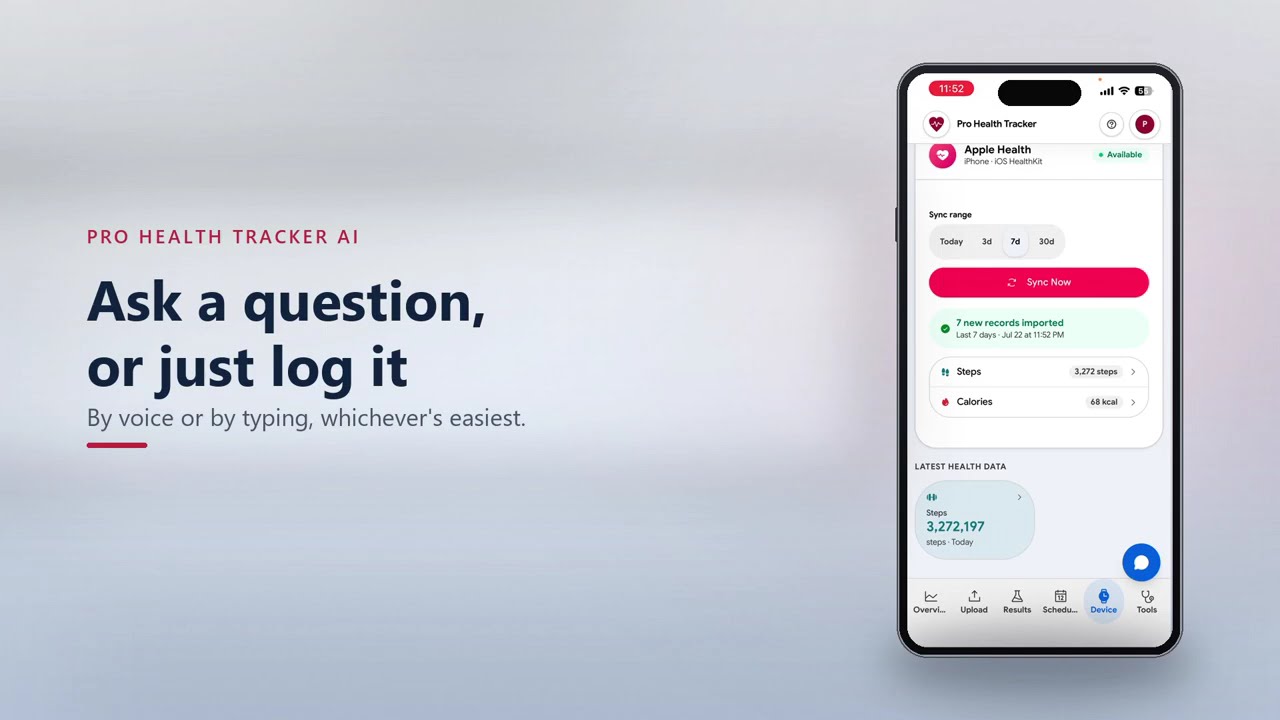 Pro Health Tracker demo