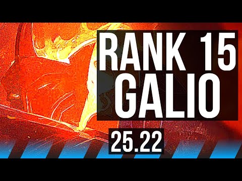 GALIO vs AKALI (MID) | Rank 15 Galio | EUW Challenger | 25.22