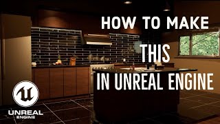 Easy Archviz Unreal Engine 5 Tutorial Kitchen Interior Scene | Free Assets | Lumen