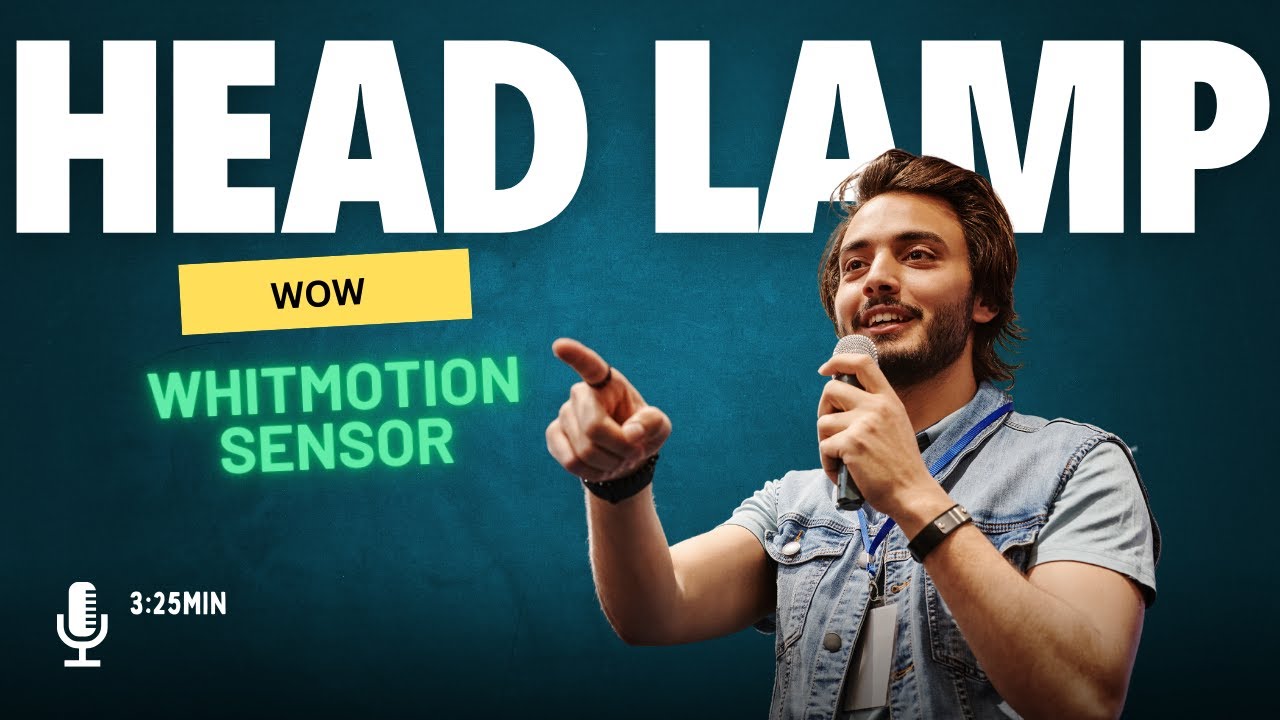 LED LAMP WHITMOTION SENSOR | HEADLAMP 6000 lumenów