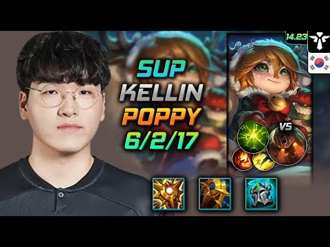 Poppy Support Build Kellin Locket of the Iron Solari Aftershock - LOL KR Challenger Patch 14.23