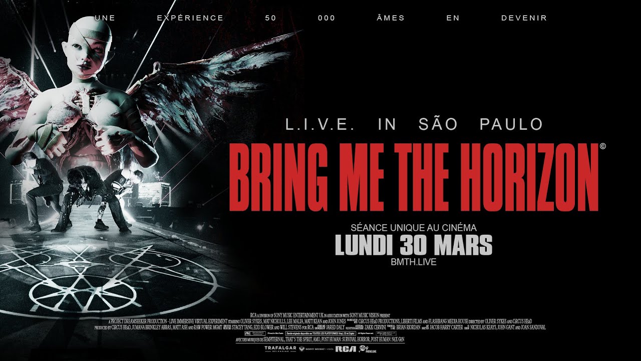 Miniature de la vidéo Bring Me The Horizon - L.I.V.E. in São Paulo (Live Immersive Virtual Experiment) | 30 mars du film Bring Me the Horizon: L.I.V.E. in São Paulo (Live Immersive Virtual Experiment)