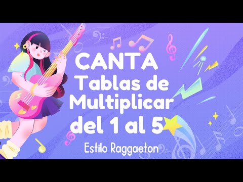 Tablas de Multiplicar del 1 al 5 en Reggaetón 🎶 | Canción Educativa | A de Arcoíris