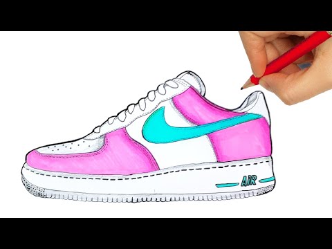 air force 1 easy drawing