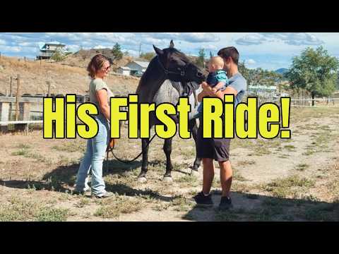 The Cutest First Ride You’ll EVER See 🐴 🥹