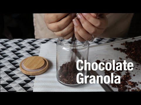 Easiest Chocolate Granola Recipe *Crunchy & Tasty* | Healthy Breakfast Ideas | Oats Recipe
