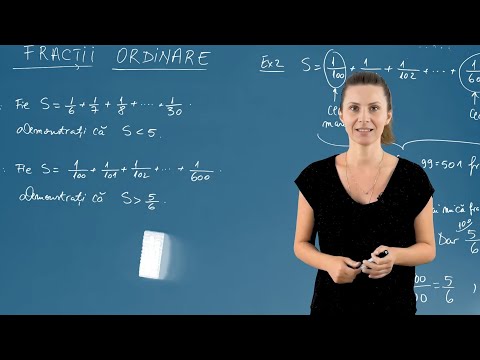 Operații cu fracții ordinare - Matematica - Clasa a V-a