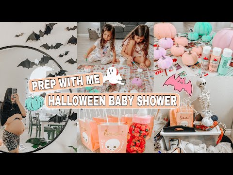 PREP WITH ME FOR MY HALLOWEEN BABY SHOWER | DIY DECOR,...