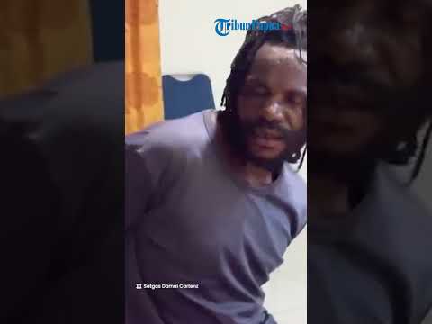 DETIK-DETIK OPM Pembunuh Danramil Aradide Digiring Ke Polres Mimika