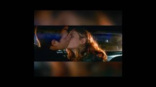 Baby driver kiss in the car