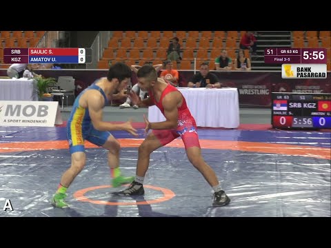 BRONZE GR - 63 kg: S. SAULIC (SRB) v. U. AMATOV (KGZ)
