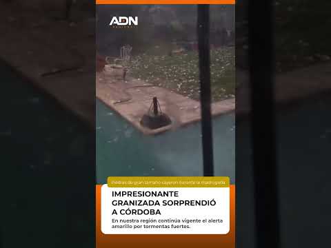 🌨️ CÓRDOBA DESPERTÓ BAJO EL GRANIZO