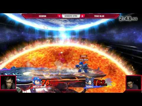 VS Weekly 5/18/17 - Winners Qtrs - Seibrik (Megaman) vs. True Blue (Sonic) - Smash 4