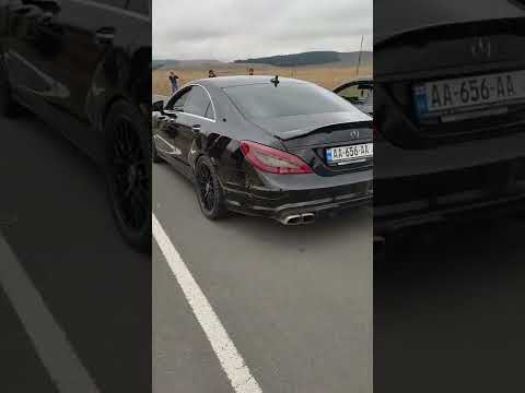 mercedes cls 4.7 biturbo #звук #глушитель #mercedes