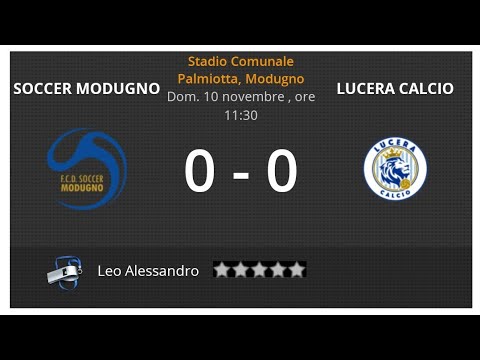 IL LUNEDÌ LUCERINO: SOCCER MODUGNO LUCERA 0-0: BUON PUNTO ADESSO VINCERE CON LA VIRTUS ANDRIA