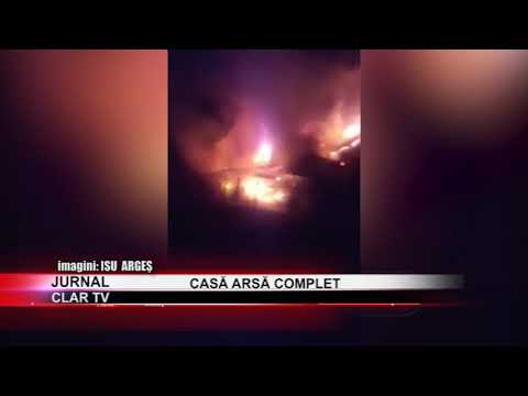 stire 09 03 2020  Casă arsă complet, la Buzoeşti
