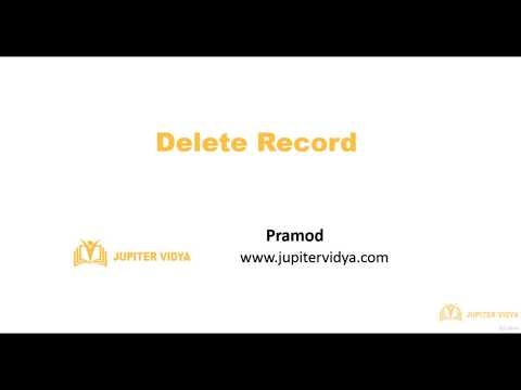 16.11 Delete Record | Database SQLite | Learn Python Programming Step by Step Tutorial