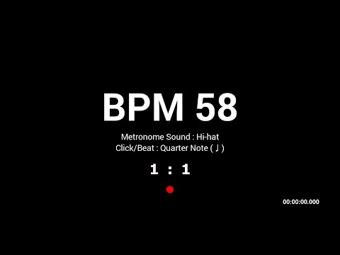 Metronome BPM 58 / Hi-hat
