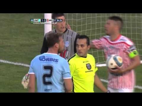 Gol de Noriega. Unión (MDP) 1 - Los Andes 1. Fecha 34. B Nacional 2015. FPT