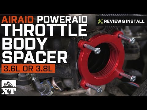 Jeep Wrangler Airaid PowerAid Throttle Body Spacer (2007-2017 JK 3.8L, 3.6L) Review & Install