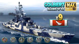 Cruiser Colbert: Excellent play, 9 ships destroyed - World of Warships