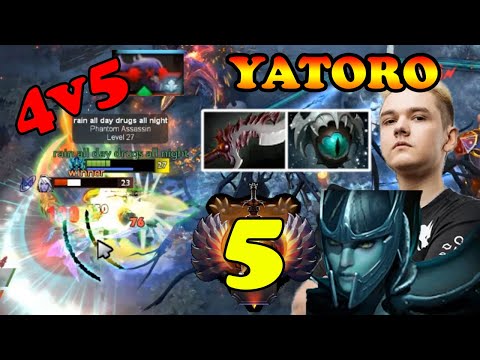 YATORO TI WINNER WORLD CLASS CARRY 4v5 STILL WIN PHANTOM ASSASSIN GREAT PHYSICAL BURST | DOTA2ORBS